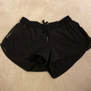 Black Lululemon Size 4 Running Shorts